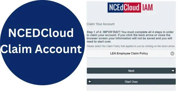NCEDcloud Claim Account plrocess
